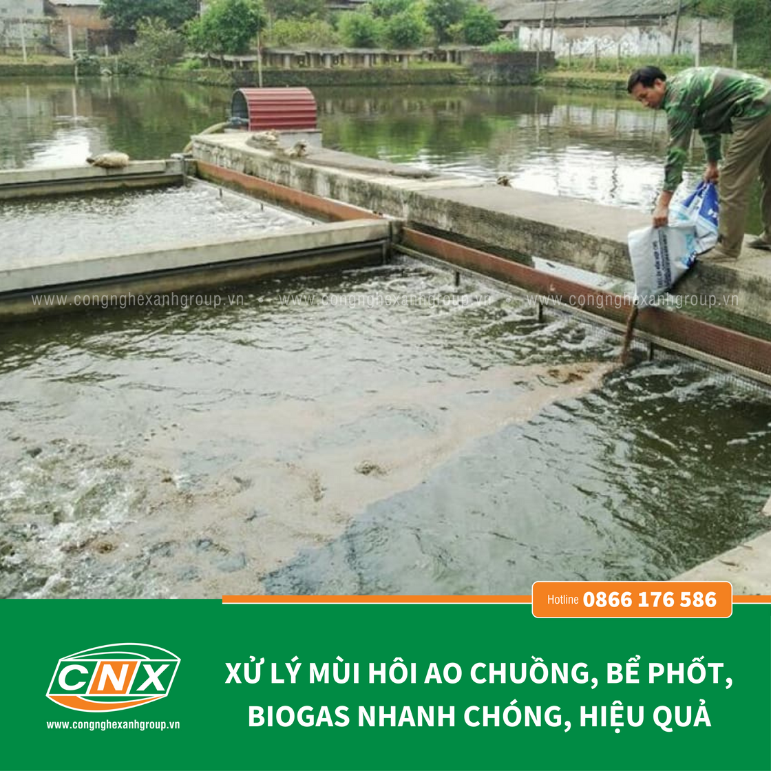 BIO - XANH Xử lý bể phốt, hầm bio - gas hiệu quả